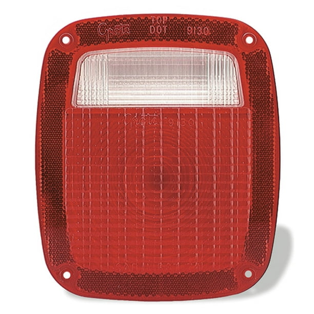 Pair Grote 91302 Red Stop Tail Turn Replacement Lenses 2 Pack Pair Grote 91302 Red Stop Tail Turn Replacement Lenses 2 Pack